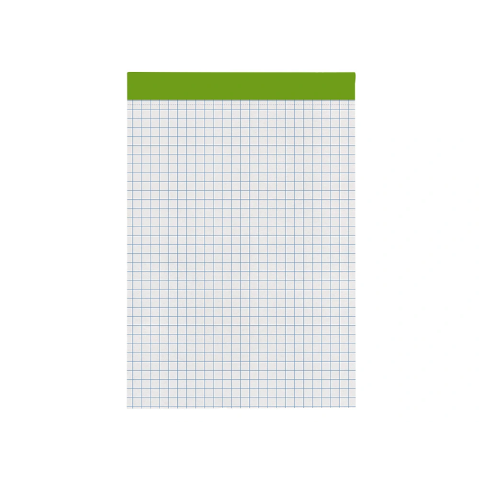Liderpapel Bloc Notas A6 Cuadriculado 4 mm 80 Hojas 60 g/m2 Perforado Sin Tapa 1
