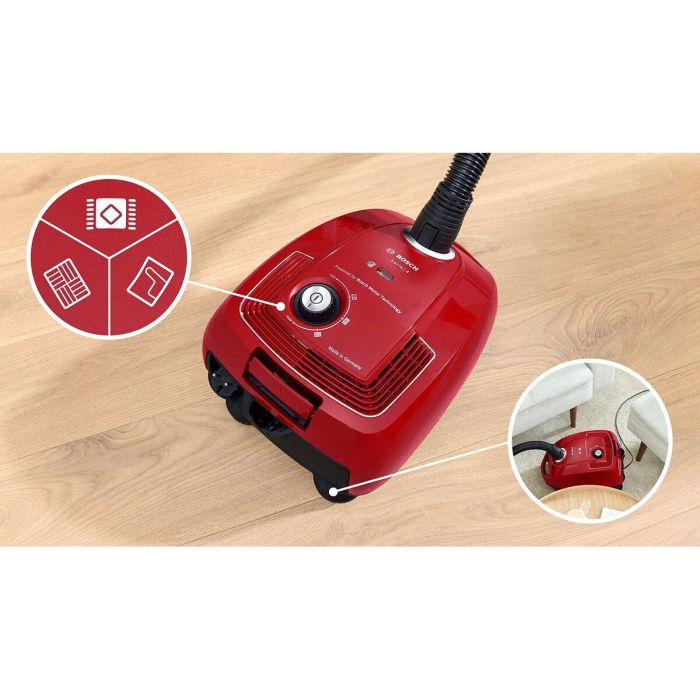 Bosch Serie 4 BGB38RD2 Aspirador de Trineo Rojo Intenso 600W
