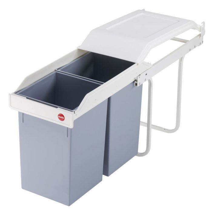 Cubo de basura Hailo Multi-Box duo L Blanco Gris Crema Acero Plástico 2 cajones 14 L Integrable (2 Unidades) 13 Cubo de basura Hailo Multi-Box duo L Blanco Gris Crema Acero Plástico 2 cajones 14 L Integrable (2 Unidades) 13