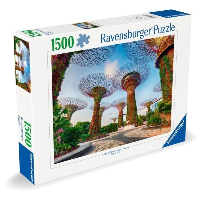 Rompecabezas de 1500 piezas "Jardín junto a la Bahía de Singapur", a partir de 14 años, rompecabezas premium, Singapur, 12001396, Ravensburger 5