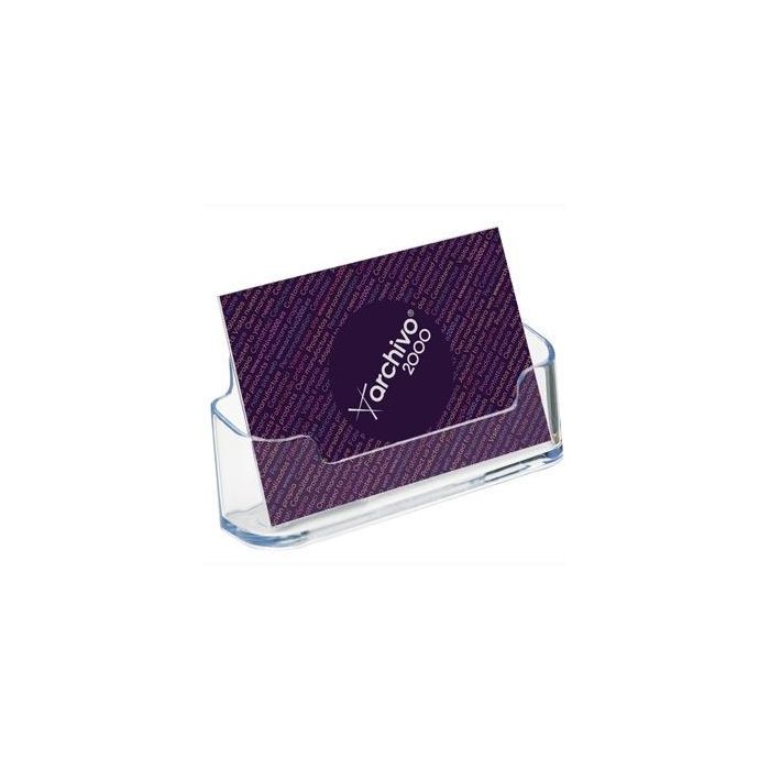 Archivo 2000 Portatarjetas De Sobremesa Horizontal Con 1 Compartimento 45x95x35 mm Archivo 2000 Portatarjetas De Sobremesa Horizontal Con 1 Compartimento 45x95x35 mm
