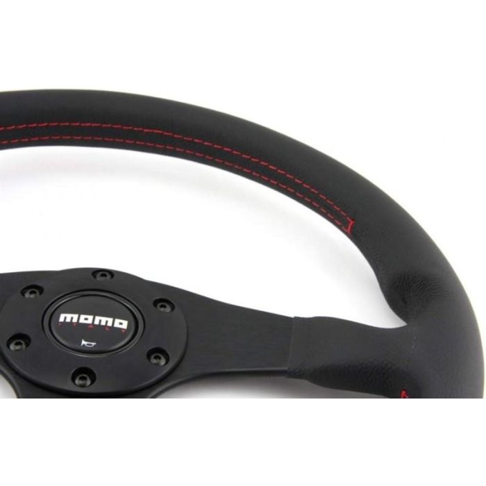 Volante Momo Tuner 350 mm Piel Negra MOMVTUNERBLK35R 4