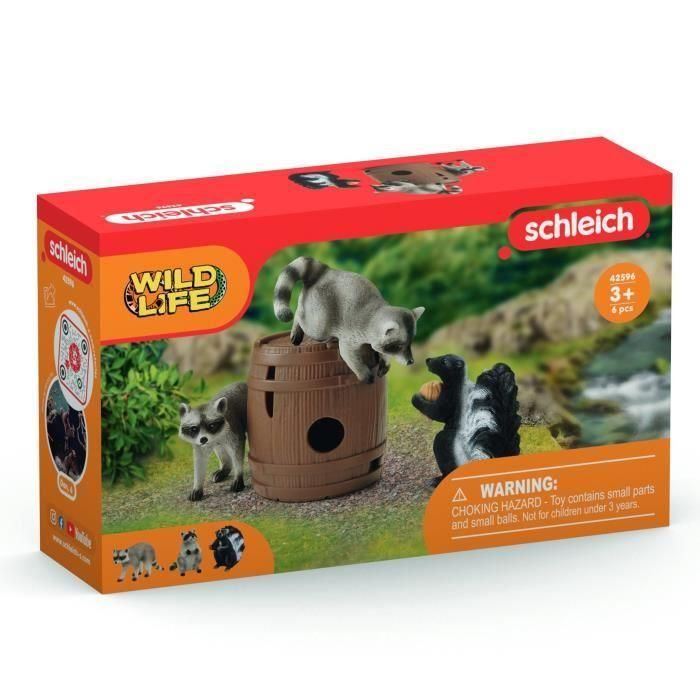 Divertida caja de juegos con nueces, figuritas de animales salvajes, Schleich 42596 Vida Salvaje, Para niños a partir de 3 años 3 Divertida caja de juegos con nueces, figuritas de animales salvajes, Schleich 42596 Vida Salvaje, Para niños a partir de 3 años 3