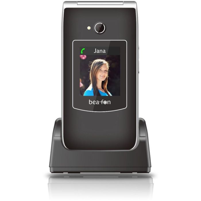 bea-fon SL645 LTE Teléfono Móvil Concha 4G Negro Plata 7.11 cm (2.8") 1.3 MP 1550 mAh 2