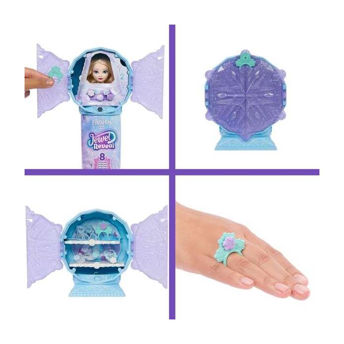Muñeca disney frozen elsa reveal con accesorio sorpresa. 33x18x8 cm 4