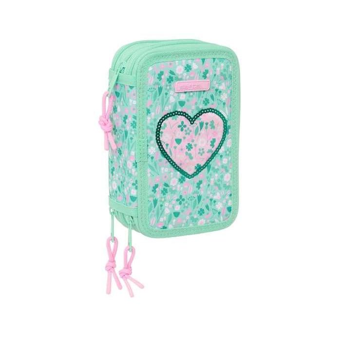 Safta Plumier Triple 37 Pcs "Cuore" 12,5x19,5x5,5 cm