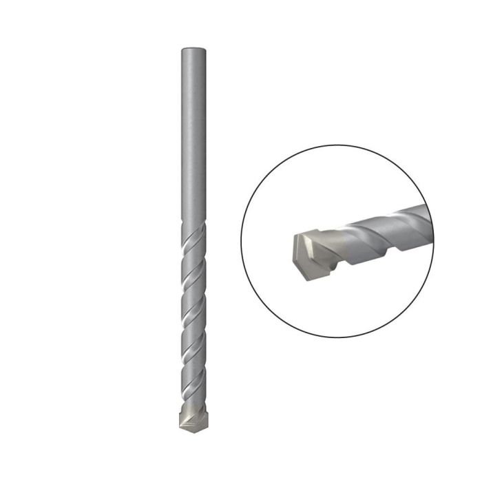 Fischer d-s hm Broca Universal para Piedra y Mampostería - Ø 5mm x 150mm - Punta de Carburo para Taladro Percusión/Rotativo
