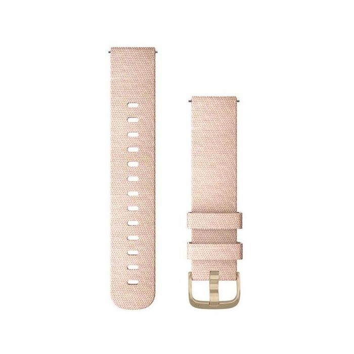 Garmin Ersatzarmband 20mm Nylon Rosa/Weissgold Schnalle
