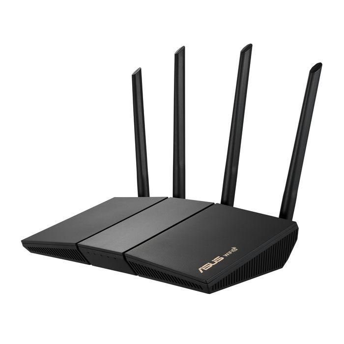 ASUS RT-AX57 Router Inalámbrico WiFi 6 AX3000 Doble Banda Gigabit Ethernet 4 Puertos LAN AiProtection AiMesh Gran Cobertura Negro 1 ASUS RT-AX57 Router Inalámbrico WiFi 6 AX3000 Doble Banda Gigabit Ethernet 4 Puertos LAN AiProtection AiMesh Gran Cobertura Negro 1