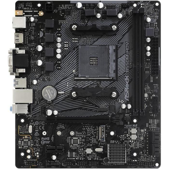 ASRock B550M-HDV Placa Base micro ATX AMD AM4 Ryzen 3000 Series DDR4 para PC 1