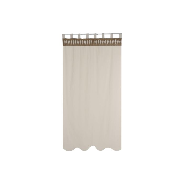 Cortina Cottage DKD Home Decor Beige Natural 260 x 140 cm (2 Unidades) 4