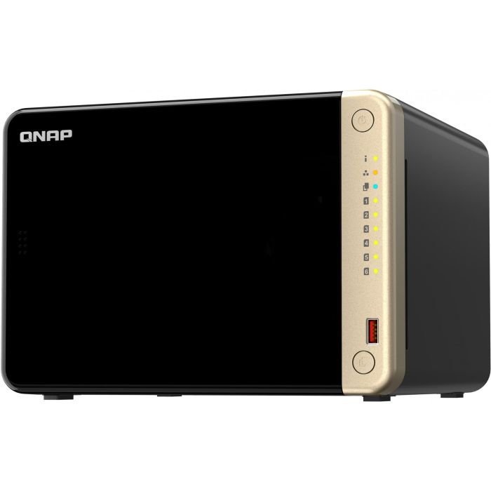 QNAP TS-664-8G NAS Torre Intel® Celeron® N5095 8 GB DDR4 6 Bahías Negro 1