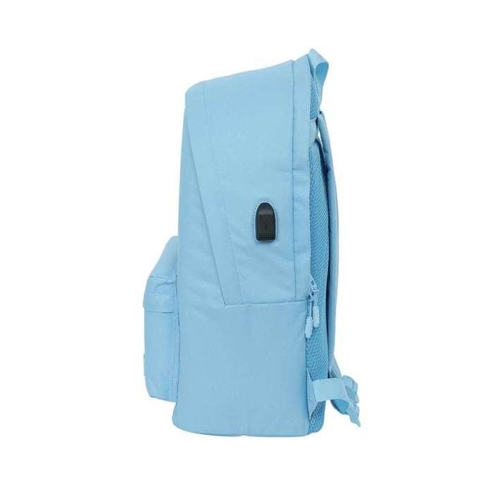 Safta Mochila Doble para Portátil 15,6" + USB Munich Básicos Azul 31x44x18 cm 7