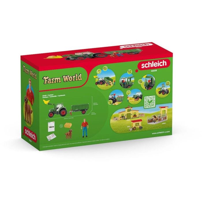 Schleich 42608 Tractor con Remolque Farm World. Juguete Infantil Multicolor para Niños de 3+ Años 3 Schleich 42608 Tractor con Remolque Farm World. Juguete Infantil Multicolor para Niños de 3+ Años 3