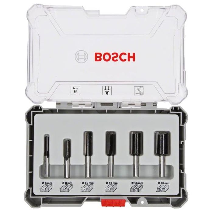 Bosch Set de Fresas para Ranurar, 6 piezas