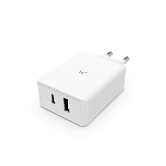 Cargador de Pared KSIX Blanco 45 W 2 Cargador de Pared KSIX Blanco 45 W 2