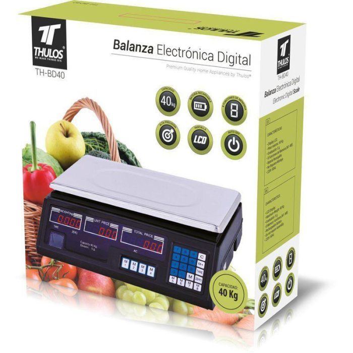 Bascula Cocina Digital Thulos Th - Bd40 Carga 1 Bascula Cocina Digital Thulos Th - Bd40 Carga 1