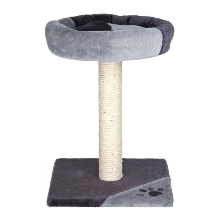 TRIXIE Tarifa Árbol de gato Altura 52 cm felpa gris y negra y sisal natural 1 TRIXIE Tarifa Árbol de gato Altura 52 cm felpa gris y negra y sisal natural 1