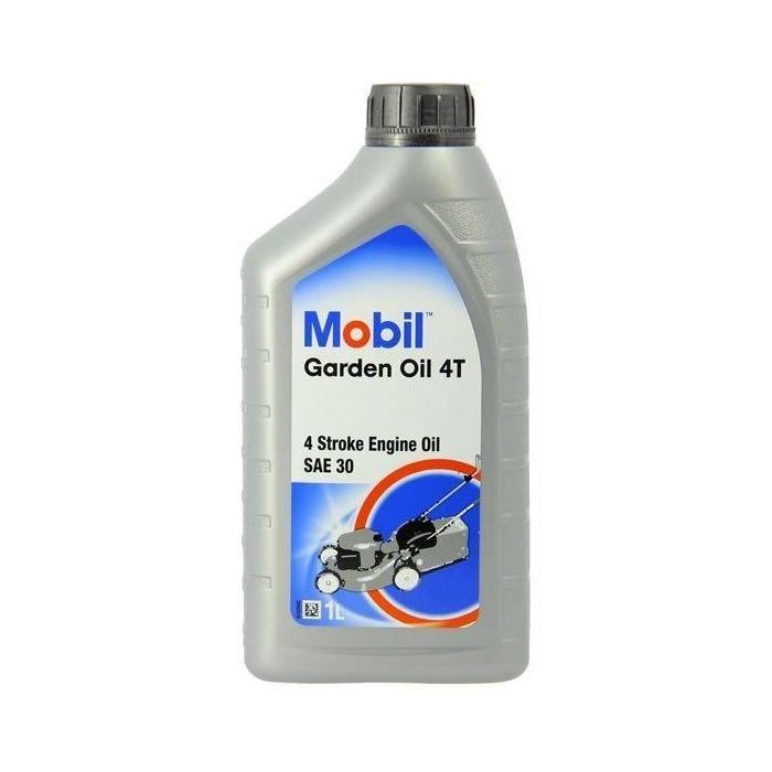 Contenedor de aceite de motor - MOBIL - M-GARDEN 4T SAE30 - 1 L - 4 estaciones Contenedor de aceite de motor - MOBIL - M-GARDEN 4T SAE30 - 1 L - 4 estaciones