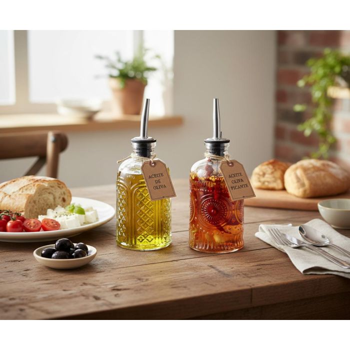 2-Sur La Mediterran Aceitera de Vidrio con Tapón 220 ml, 6.3x6.3x18 cm 4 2-Sur La Mediterran Aceitera de Vidrio con Tapón 220 ml, 6.3x6.3x18 cm 4