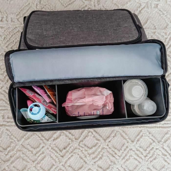 Dreambaby DRE9312742460457 Asiento Elevador Portátil para Comer Bebé - Listo para Llevar - Diseño Hojas Azul 3