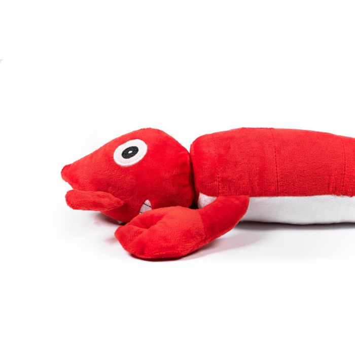 Gloria Juguete Peluche Langosta Sebastian con Sonido, Cuerda Interior Reforzado, Resistente, para Perros Medianos que Rompen Todo, Rojo 3