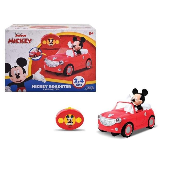 Coche Radio Control Mickey Roadster 27 Mhz ¡Gira Sobre Si Mismo! (Figura No Extraible) 19 Cm