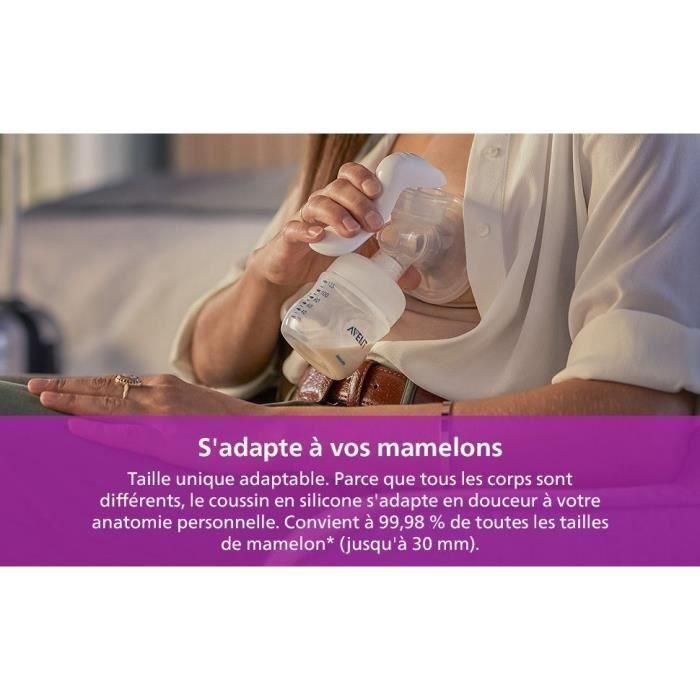 Philips Avent SCF430/20 Bombas de leche manuales - Tecnología de movimiento natural - Estimulación dulce - Fácil de limpiar 3 Philips Avent SCF430/20 Bombas de leche manuales - Tecnología de movimiento natural - Estimulación dulce - Fácil de limpiar 3