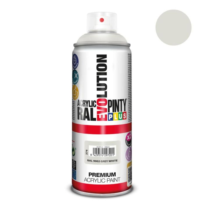 Pintura en spray pintyplus evolution 520 cc ral 9002 grey white