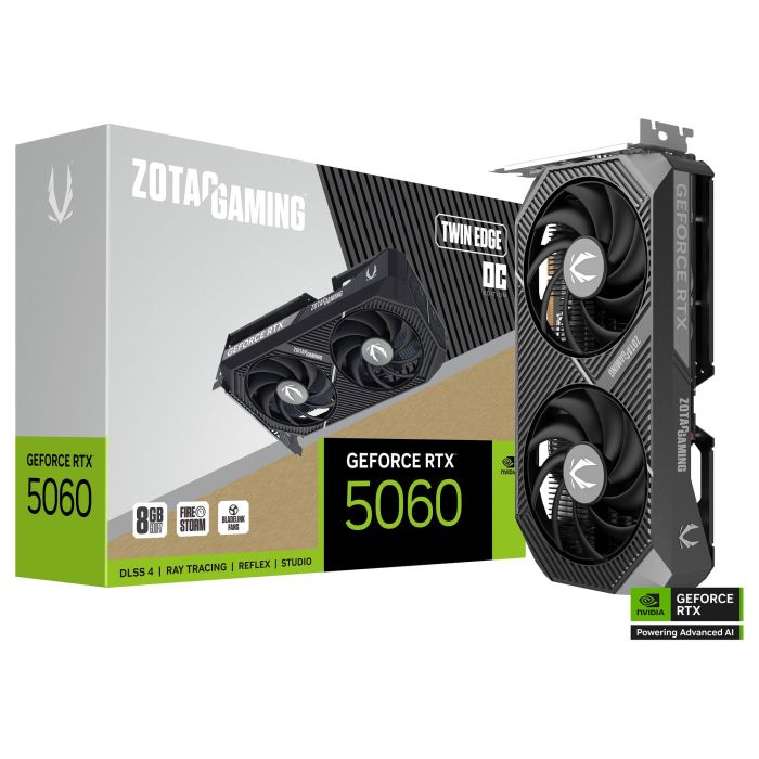 Zotac RTX 5060 Twin Edge OC Tarjeta Gráfica 8GB GDDR7 HDMI 3xDP 7