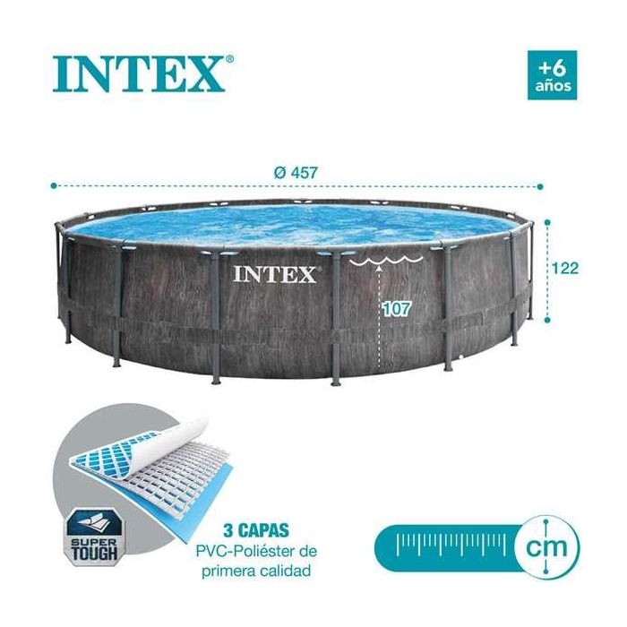 Piscina Desmontable Intex Baltik 457 x 122 x 457 cm 4