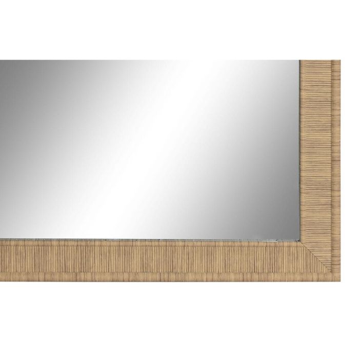 Espejo de pared Home ESPRIT Marrón Natural Scandi 93,5 X 2,5 X 134 cm (2 Unidades) 2