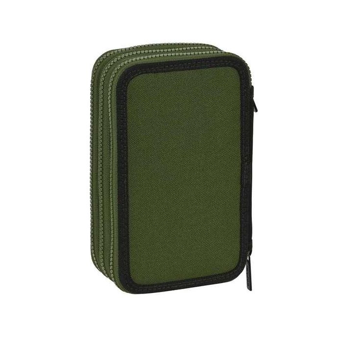 Plumier Triple Safta Dark forest Negro Verde 12.5 x 19.5 x 5.5 cm (36 Piezas) 2