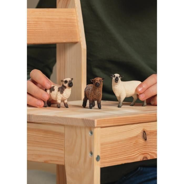 Figura trío de ovejas, para niños a partir de 3 años, 5 x 19 x 11 cm - schleich 42660 FARM WORLD 2 Figura trío de ovejas, para niños a partir de 3 años, 5 x 19 x 11 cm - schleich 42660 FARM WORLD 2