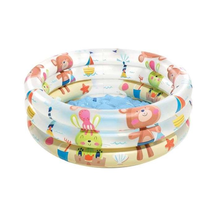Piscina hinchable 3 aros animales con suelo hinchable (capacidad 28 litros)(1-3 años) 61x22 cm 4 Piscina hinchable 3 aros animales con suelo hinchable (capacidad 28 litros)(1-3 años) 61x22 cm 4