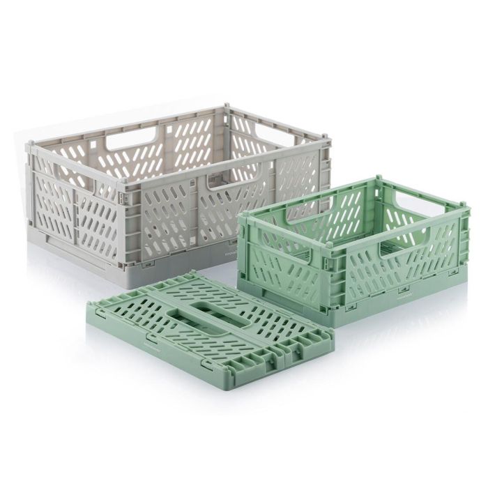 Set de 3 Cajas Organizadoras Plegables y Apilables Boxtor InnovaGoods 15 Set de 3 Cajas Organizadoras Plegables y Apilables Boxtor InnovaGoods 15