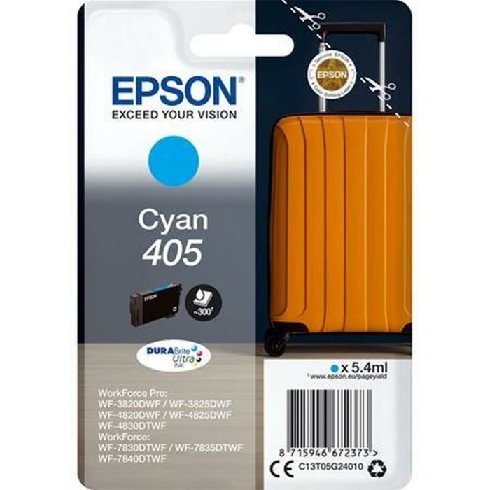 Cartucho de Tinta Original Epson Nº 405 Cian (8 Unidades) 1