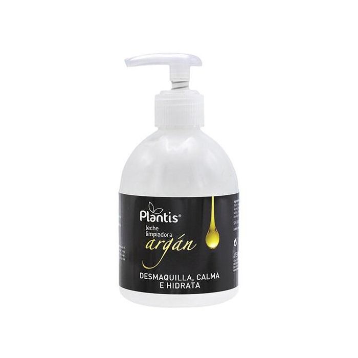 Plantis Leche Limpiadora de Argán 250 ml – Hidratante y Suave, para Desmaquillar y Limpieza Diaria Facial y Cuello