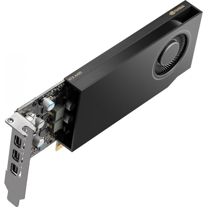 PNY VCNRTXA400-SB NVIDIA Quadro RTX A400 Ampere 4GB GDDR6 Low Profile PCIe 4.0 Tarjeta Gráfica Profesional 2