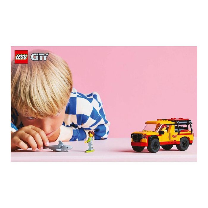 Lego City 60453 Vehículo de Rescate en la Playa Juguete para Niños de 6 Años con Tiburón 18