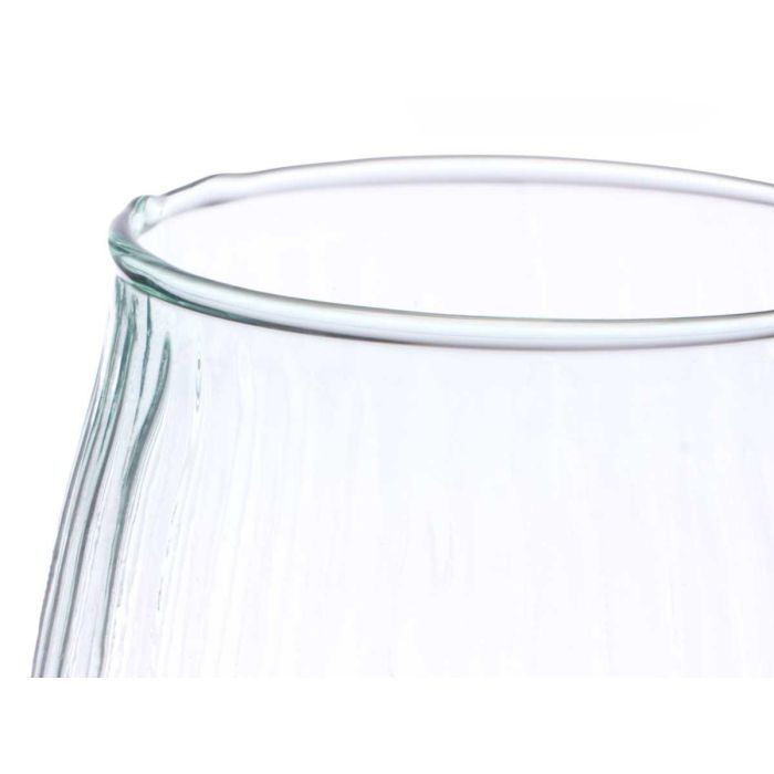 Jarron Vidrio Reciclado Rayado 19,5 Cm Giftdecor (4 Unidades) 3 Jarron Vidrio Reciclado Rayado 19,5 Cm Giftdecor (4 Unidades) 3