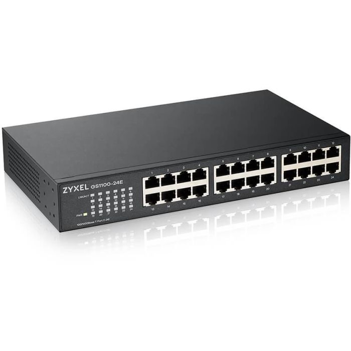 Switch ZyXEL GS1100-24E-EU0103F RJ45 x 24 Ethernet LAN 10/100 Mbps 1 Switch ZyXEL GS1100-24E-EU0103F RJ45 x 24 Ethernet LAN 10/100 Mbps 1
