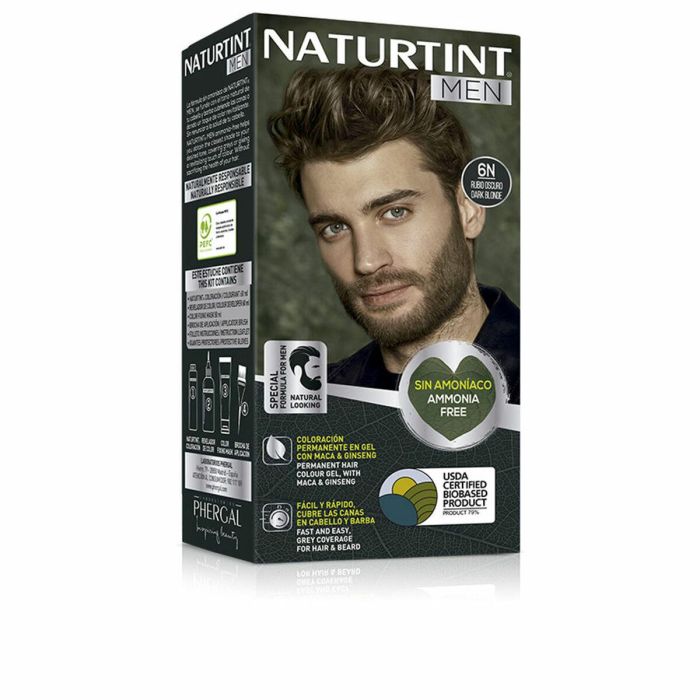 Naturtint #6Nrubio oscuro Tinte Sin Amoniaco Hombre Rubio Oscuro 1 Unidad para Cabello y Barba con Cobertura de Canas 0 Naturtint #6Nrubio oscuro Tinte Sin Amoniaco Hombre Rubio Oscuro 1 Unidad para Cabello y Barba con Cobertura de Canas 0