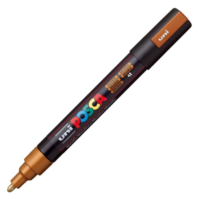 Posca Marcador Pc-5M No Permanente Punta Forma De Bala 1,8 - 2,5 mm Bronce Metálico Posca Marcador Pc-5M No Permanente Punta Forma De Bala 1,8 - 2,5 mm Bronce Metálico
