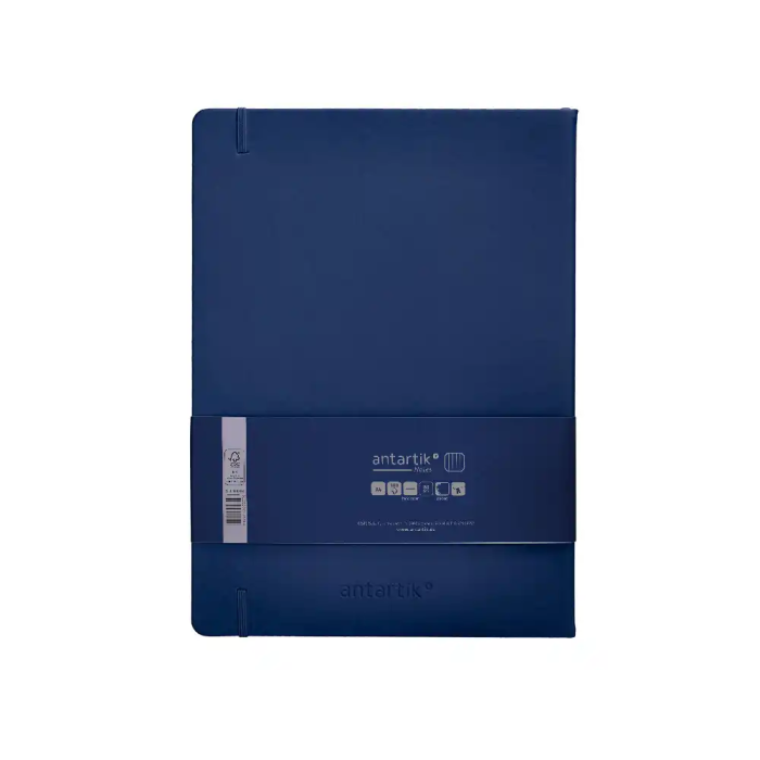 Antartik Cuaderno A4 Tapa Dura Azul Marino 100 Hojas Cuadriculadas 80gr FSC 2