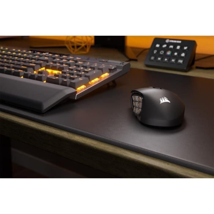 Ratón Gaming - Inalámbrico - CORSAIR - SCIMITAR ELITE RGB Wireless - 16 botones programables - Autonomía 150h - Negro (CH-9314311-EU) 5 Ratón Gaming - Inalámbrico - CORSAIR - SCIMITAR ELITE RGB Wireless - 16 botones programables - Autonomía 150h - Negro (CH-9314311-EU) 5