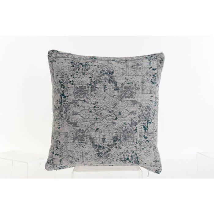 DKD Home Decor Cojín Árabe Azul 45x45 cm Grosor 12 cm, 70% Algodón 30% Poliéster Colección Impression