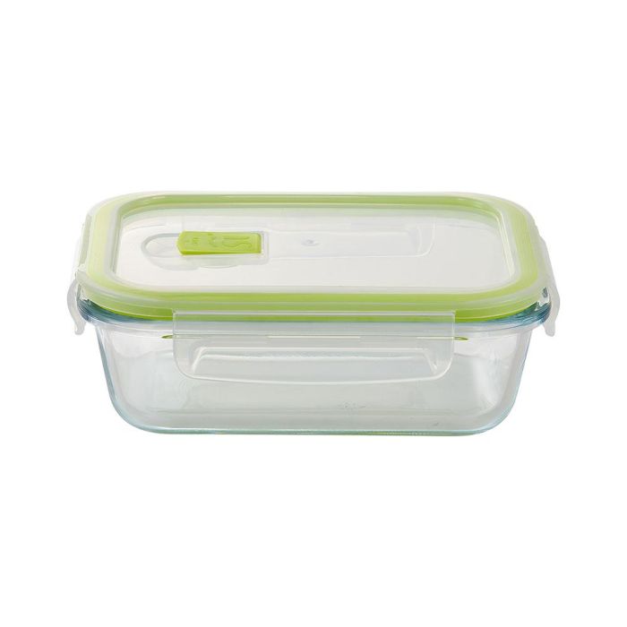 San Ignacio Fiambrera hermética rectangular borosilicato Expert 640 ml, apta para lavavajillas y temperaturas extremas, libre de tóxicos, modelo SG-4701 1