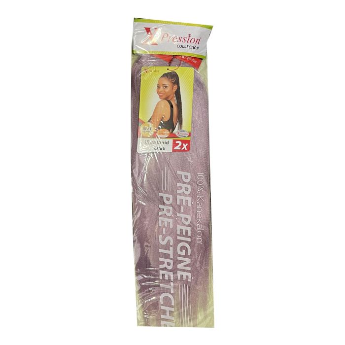 X-Pression Extensión de Cabello Sintético Pre Peineado Lilac 1x2 X-Pression Extensión de Cabello Sintético Pre Peineado Lilac 1x2