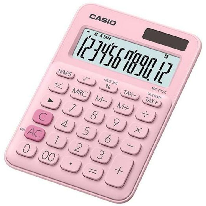 Calculadora Casio MS-20UC Rosa 2,3 x 10,5 x 14,95 cm (10 Unidades) 1